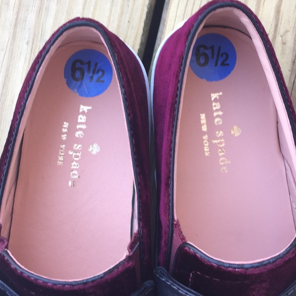 Kate Spade Delise Suede slip on w leather bow 6.5 - Picture 3 of 8